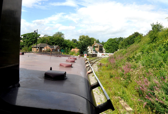 Bedale crossing from the cab
