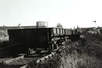 Harrogate goods yard coal staithes barrier wagons 1984