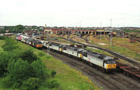 Class 56's in storage at Thornaby shed 2003